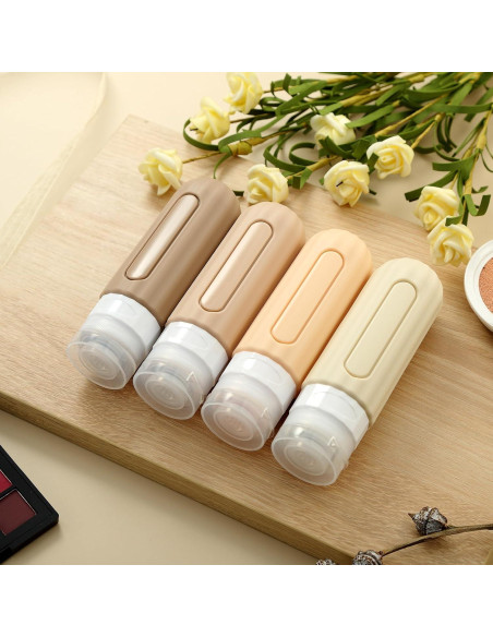 Juego de 16 Botellas de Viaje Silicona A prueba de Fugas Mrsdry