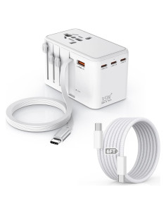 Adaptador de Viaje Universal 35W DONGGUAN 4 Puertos USB-C