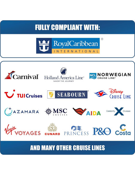 Adaptador de Viaje Universal Cruise On - Aprobado para Cruceros