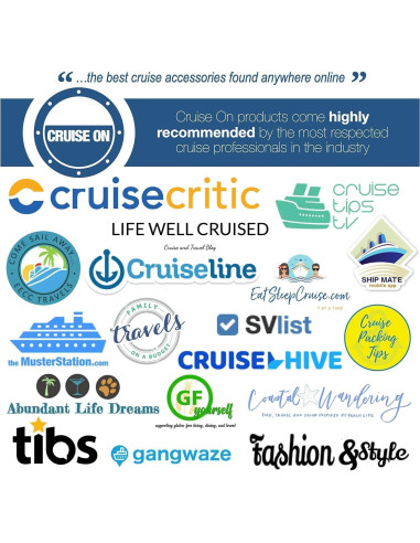 Adaptador de Viaje Universal Cruise On - Aprobado para Cruceros