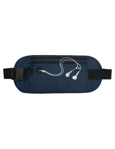 Cinturón de Dinero de Viaje PreciousU RFID Azul Oscuro