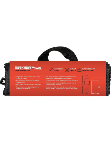 Toalla de Microfibra GEAR AID Grande Verde Oliva 127x76cm