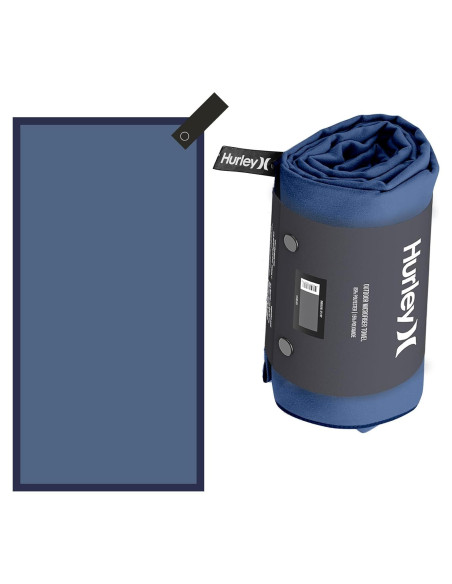 Toalla de Microfibra Hurley 40x72 cm Secado Rápido Azufre/Oro