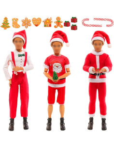 Disfraz de Navidad Miunana para Muñeco 30.48 cm 17 PCS 2