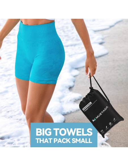 Toalla de Playa Muztaga Microfibra 152x76 cm Secado Rápido