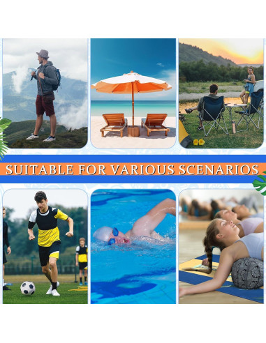 Buryeah 6 Toallas de Playa Microfibra 150x70 cm Secado Rápido