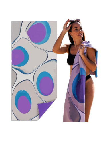 Toalla de Playa Microfibra Quintaelios 160x89 cm Secado Rápido