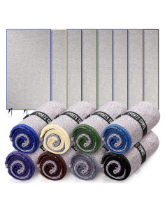 Paquete de 8 Toallas de Microfibra Peryiter 76x40 cm Secado Rápido