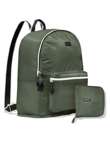 Mochila Plegable Paravel Verde Safari 15L Nylon Resistente