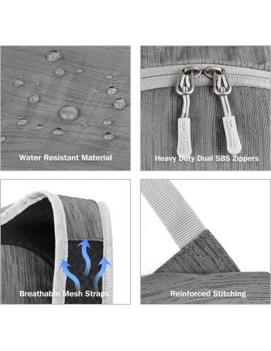 Mochila Plegable Ultra Ligera ZOMAKE 18L Gris Medio