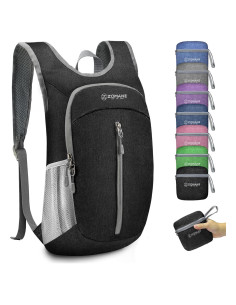 Mochila Plegable Ultra Ligera ZOMAKE 10L Negra