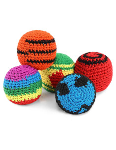 Pelotas de Kickball Tejidas Blulu - 5 Piezas para Niños