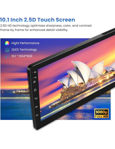 Estéreo de coche Inefala para Toyota Corolla 2017-2018 10.1"