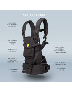Portabebés LÍLLÉbaby Serenity Airflow Ergonomía Unisex 1.27kg 2