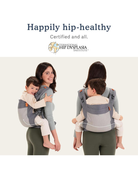 Portabebés Beco Gris Oscuro - Transpirable Malla 3D 9-27 kg