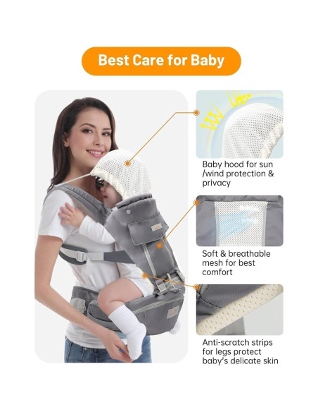 Portabebés Mumgaroo 6 en 1 Ajustable para Bebés y Niños Portabebés Mumgaroo 6 en 1 Ajustable para Bebés y Niños