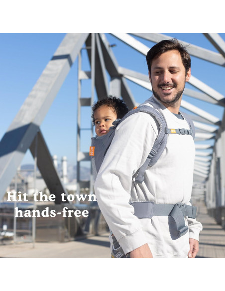 Portabebés Beco Gris Oscuro - Transpirable Malla 3D 9-27 kg