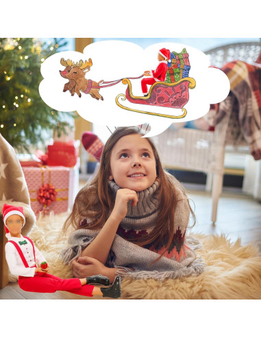 Disfraz de Navidad Miunana para Muñeco 30.48 cm 17 PCS