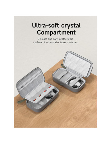 Hagibis Funda Organizador Electrónico Viaje Mac Mini M4 2024 Gris