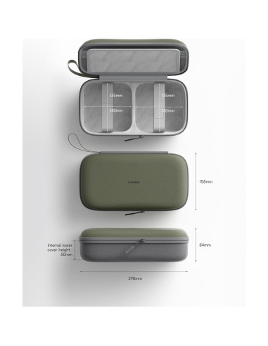 Hagibis Funda Organizador Electrónico Viaje Mac Mini M4 2024 Gris