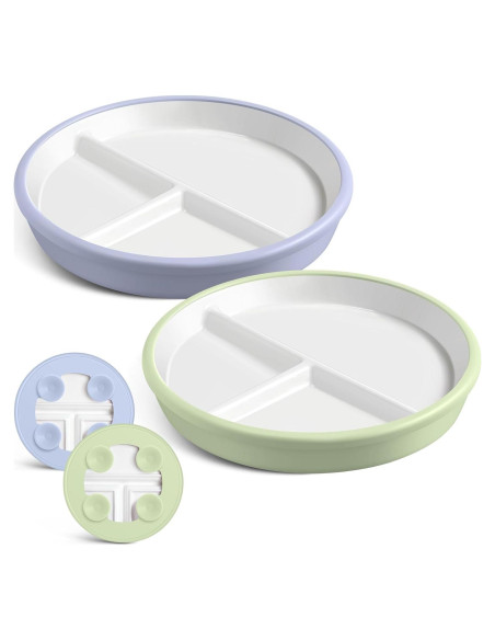 Platos de Porcelana para Niños Domensi 20.32 cm Antideslizantes