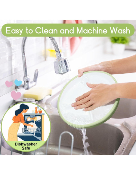 Platos de Porcelana para Niños Domensi 20.32 cm Antideslizantes