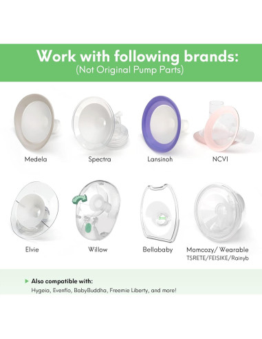 Cojín para Extractor de Leche Mompmuir - XL, 2 Pcs, Silicona