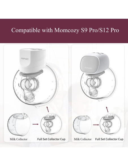 Colector de Leche para Sacaleches Momcozy S9 Pro/S12 Pro