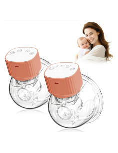 Extractor de Leche Doble Portátil Yoyomax Rosa 220ml Eléctrico