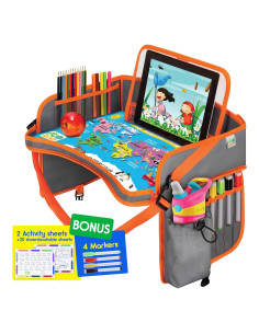 Bandeja de Viaje para Niños ECOFANTASY Naranja - Organizador Coche