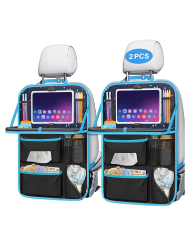 Organizador de Asiento Trasero MENZOKE con Bandeja y 7 Bolsillos