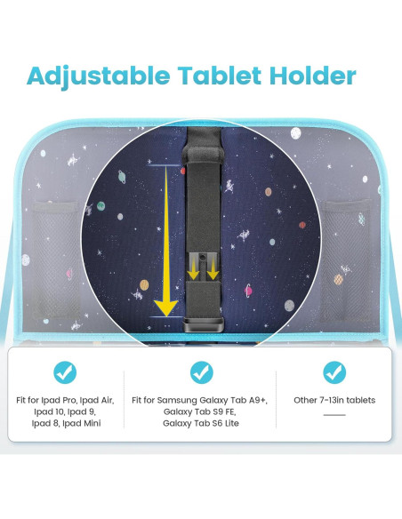 Organizador de Asiento Trasero MENZOKE con Bandeja y 7 Bolsillos