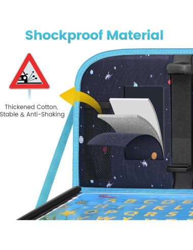 Organizador de Asiento Trasero MENZOKE con Bandeja y 7 Bolsillos