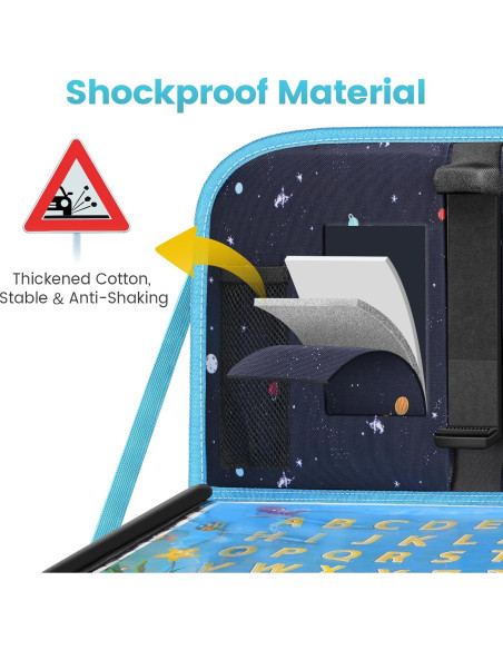 Organizador de Asiento Trasero MENZOKE con Bandeja y 7 Bolsillos