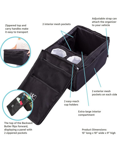 Organizador de Asiento Trasero J.L. Childress - 10 Bolsillos