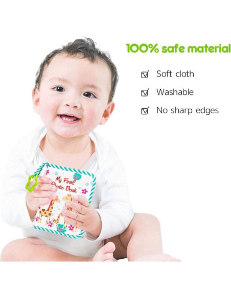 Álbum de Fotos de Tela Suave Buviagem Verde 17 Fotos