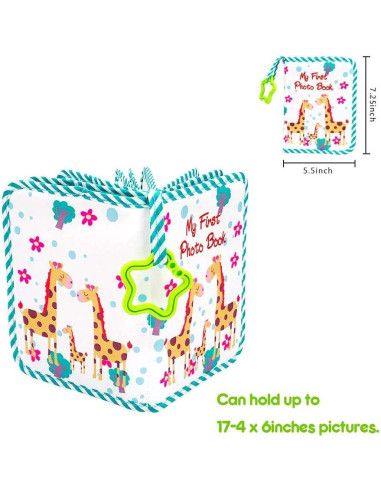 Álbum de Fotos de Tela Suave Buviagem Verde 17 Fotos