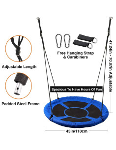 Columpio Volador RedSwing 43" para Niños Azul - 226kg 2