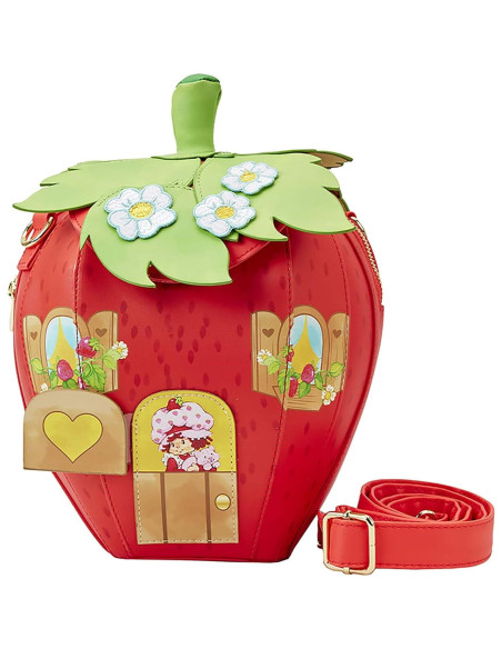 Bolso Cruzado Figural Casa de Fresa Loungefly 23.6x24.1cm