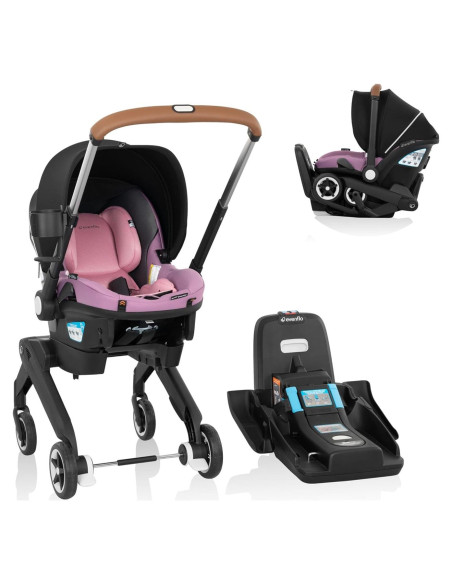 Asiento de Auto y Carrito Evenflo Gold Shyft DualRide Rosa
