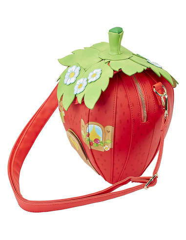 Bolso Cruzado Figural Casa de Fresa Loungefly 23.6x24.1cm