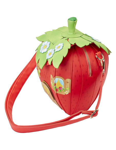 Bolso Cruzado Figural Casa de Fresa Loungefly 23.6x24.1cm