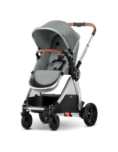 Carrito de bebé Mompush Ultimate2 Gris, asiento reversible y plegable