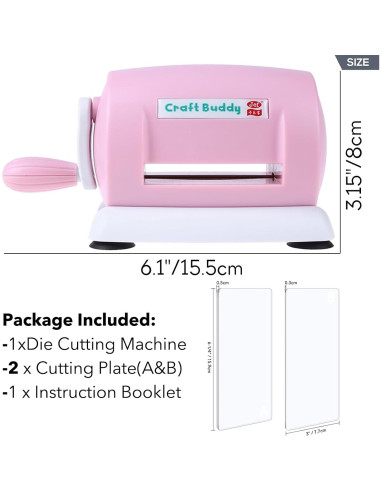 Máquina de Corte Die Briartw Mini Rosa con Almohadillas