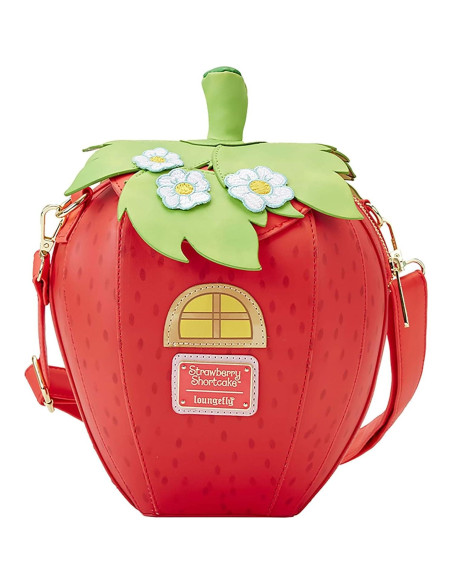 Bolso Cruzado Figural Casa de Fresa Loungefly 23.6x24.1cm