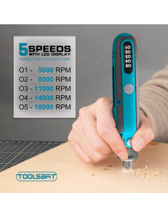 Kit Herramienta Rotativa Inalámbrica TOOLSBAT 4V 84 Accesorios 2