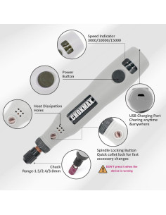 Herramienta Rotativa Inalámbrica CHOKMAX 3.7V 42 Accesorios 2