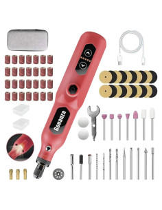 Gonanza Mini Herramienta Rotativa Inalámbrica 5 Velocidades LED