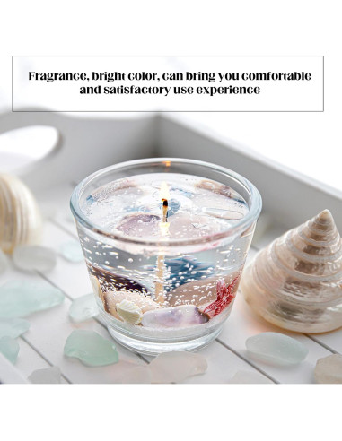 Cera de Vela Transparente Heigble 1.5 kg + 100 Mechas y Etiquetas