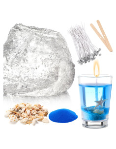 Kit de Fabricación de Velas MTLEE 0.9 kg con Conchas y Mechas